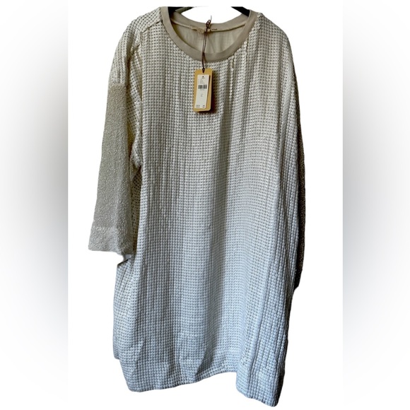 Anthropologie Let Me Be Sequin Mini Dress Women’s Size XL. White, NWT - Picture 2 of 14